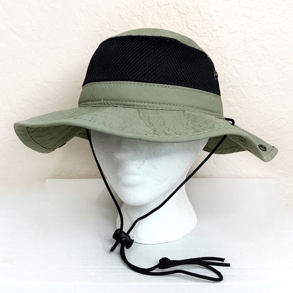 Dorfman Pacific Co Authentic Mesh Boonie Outdoor Bucket Hat Gray Green medium - Picture 1 of 12